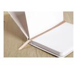 Evanescence, Carnet rembordé rigide A6 10,5x14,8 cm, 160 pages, uni, pochette à soufflet au dos, marque-page, fermeture élastique, ass. - Multicolore