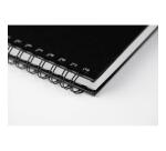 Goldline carnet spiralé 40F 17,8x25x4cm 250g - Noir