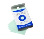 Estuche Exacompta 100 fichas Exacompta cartulina bristol - liso sin taladro 74x105mm - Verde