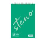 Bloc de bureau Sténo reliure intégrale en-tête A5 90 feuilles uni 70 g - Vert clair