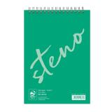Bloc de bureau Sténo reliure intégrale en-tête A5 90 feuilles uni 70 g - Vert clair