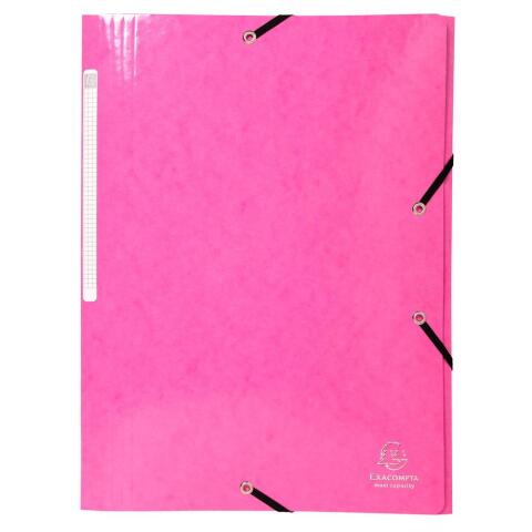 Carpetas con gomas y 3 solapas, maxi capacity Iderama® 425 g/m2 - Rosa