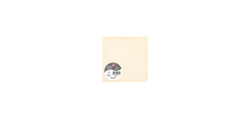Paquet de 25 cartes pliées Pollen 135x135mm 210g/m²