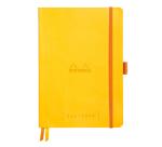Rhodiarama Goalbook souple A5 240 pages dot papier blanc 90g - Jonquille
