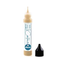 DARWI Flacon Contour 3D de 30 ml de Peinture sur Verre - Or