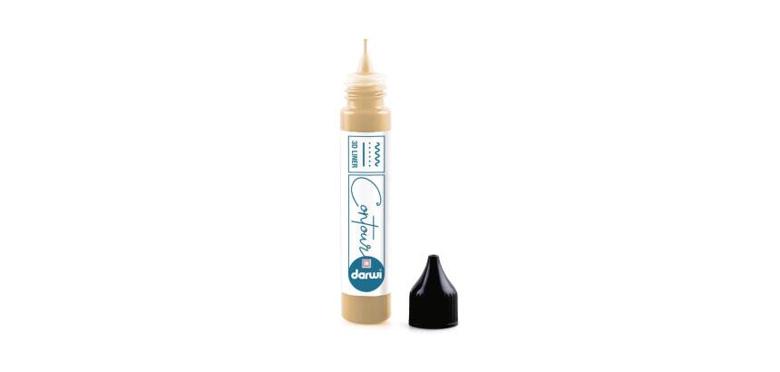DARWI Contour 3D 30 ml Peinture sur Verre - Or