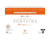 Fontaine paquet 4 bords frangés 3F 56x76cm 300g grain satiné