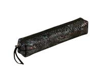 CÉLESTE CUIR Trousse SLIM 4x2,5x19,5 cm Lazer Noir