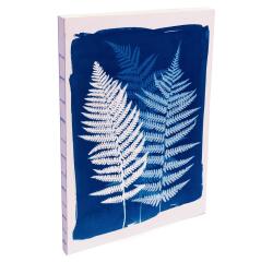 Cyanotype, Carnet brochure souple A5 14,8x21 cm, 160 pages, ligné, dos brut, ass.
