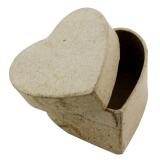 Mini boîte coeur 5x5x3cm - Kraft