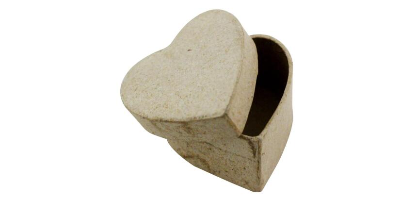 Mini boîte coeur 5x5x3cm - Kraft