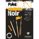 Paint'ON Noir bloc collé 20F A4 250g