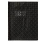 Protège-cahiers grain losange PVC 18/100ème avec porte-étiquette 17x22 cm