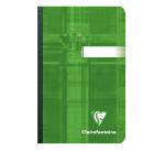Carnet brochure dos toilé 9 x 14 cm 96 feuilles petits carreaux couleur aléatoire