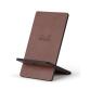 Rhodiarama support pour téléphone mobile simili cuir italien 13x8x8,5 cm - Chocolat