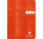 Répertoire brochure dos toilé A5 192 pages petits carreaux - Assortis