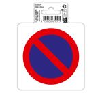 Panneau PVC adhésif antidérapant Défense de stationner 10 cm - Rouge