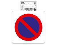 Adhesive vinyl pictogram No parking 10 cm - Red