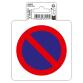 Adhesive vinyl pictogram No parking 10 cm - Red