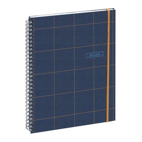 Agenda de bureau SAD 29 S Casual 21 x 29.7 cm Semainier Septembre 2025 à Décembre 2026 - 16 mois. - Bleu foncé