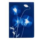 Cyanotype, Carnet cousu fil A6 10,5x14,8 cm, 64 pages, ligné, ass.
