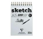 Sketch bloc spiralé 100F A5 90g - Ivoire