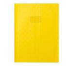 Protège-cahiers grain madras avec rabats marque-pages PVC 22/100ème 24x32 cm