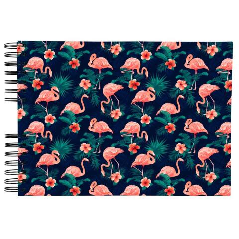 Mini Álbumes de fotos FLAMINGO 32x22 cm - 150 fotos 50 páginas - Azul nocturno