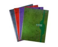 Cahier brochure rembordée rigide 7000 24x32 cm 288 pages grands carreaux 70 g - Assortis