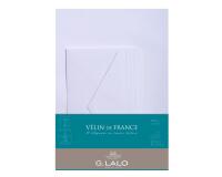Ensemble Vélin de France 10 feuilles A4 et 5 enveloppes DL - Blanc