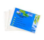 Sachet de 20 pochettes perforées horizontales Exactive - polypropylène lisse 5,5/100e - Cristal