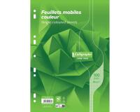 Feuillets mobiles sous film 7000 A4 100 pages perforées grands carreaux 80 g