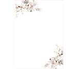 BLOC DE CORRESPONDANCE, 50 feuilles A4 (21x29,7cm) 90g, Eucalyptus - Rose