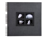 Fotoalbum PASSION - spiraalgebonden- 60 zwarte bladen - 32x32cm