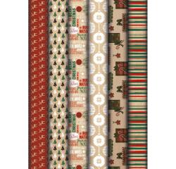 Kraft brun 60g, 2x0,7m 60rlx Ass. Noël - Assortiment