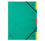 Trieur Harmonika fenêtres imprimées Véritable carte lustrée 5 compartiments - Couleurs assorties