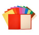 Pk 100 Sq. Folders Flash 220g Ast
