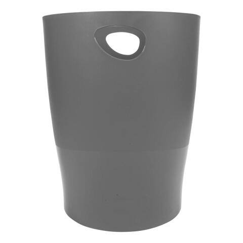 Papelera de gran capacidad 15 litros Gris