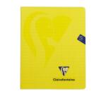 Cahier piqué Mimesys 16,5x21cm 72 pages quadrillé 4x8 + marge couverture polypropylène Couleur aléatoire - Assortis