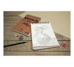 Sketch bloc spiralé 50F A2 90g - Blanc