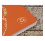 Cahier piqué FOREVER PREMIUM 100% recyclé A4 96 pages ligné papier recyclé blanc 90 g - Orange rouille