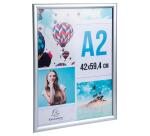 Cadre mural aluminium A2 - Argent