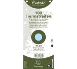 Paquete de 100 fichas separadores horizontales lisas multitaladros Exacompta Forever®- 105x240mm
