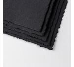 Fontaine Noir paquet 4 bords frangés 5F 56x76cm 300g grain fin