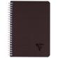 Carnet reliure intégrale Linciolor INTENSIVE A5 180 pages petits carreaux couverture plastique polypropyène rainuré Noir - Noir