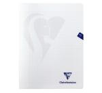 Cahier piqué Mimesys 24x32cm 96 pages petits carreaux + marge couverture polypropylène Couleur aléatoire - Assortis