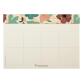 Gaïa beige, bloc planner à rivets 24x17cm 60 feuillets imprimés détachables.