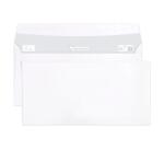Paquet de 20 Enveloppes Blanches DL-110x220mm - Auto-Adhésives - 80g/m2 - Blanc