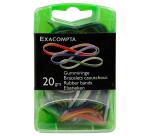 Boîte de bracelets caoutchouc 20g - Couleurs assorties