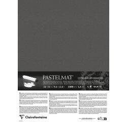 Clairefontaine Pastelmat Mounted Board - 24 x 32 cm - Pack of 5 - Anthracite